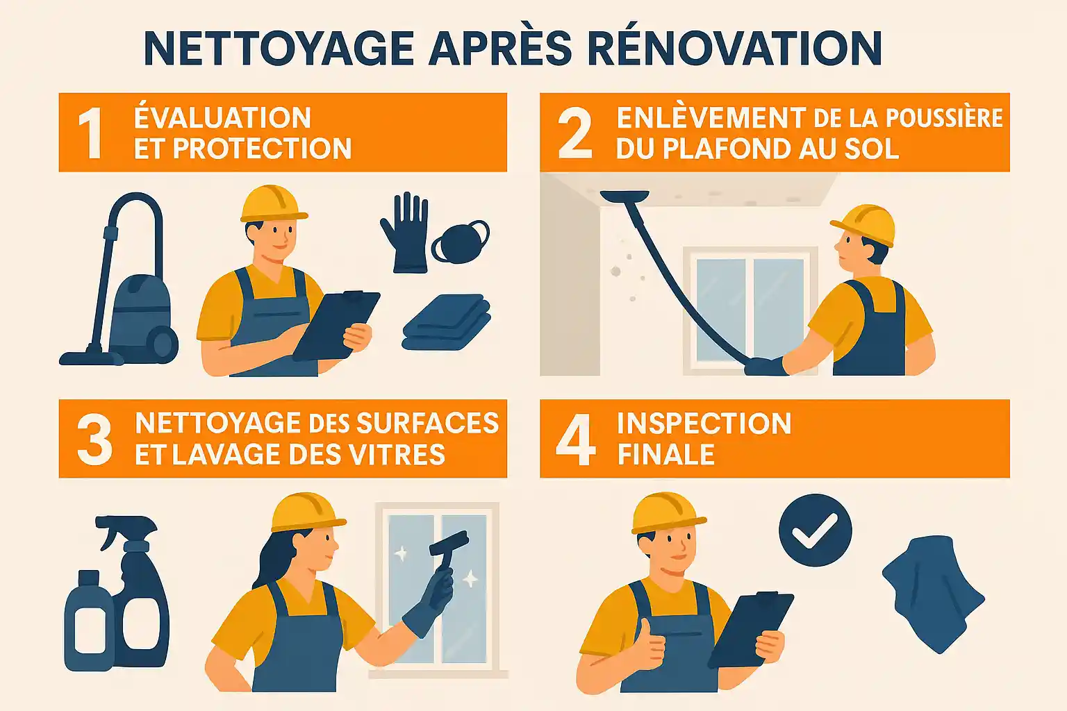 Nettoyage après travaux : les bonnes pratiques